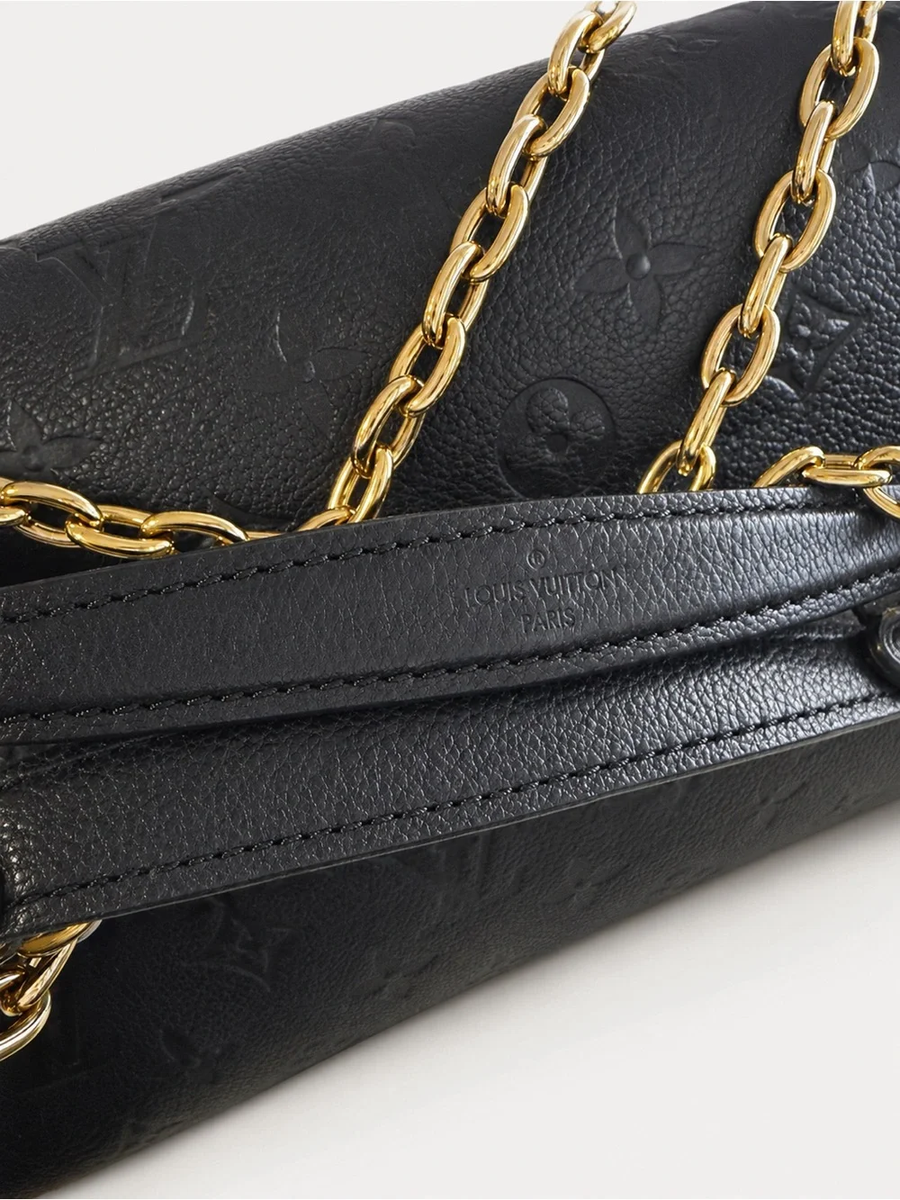 Louis Vuitton Vavin PM Black Monogram Gold-Chain shoulder Bag